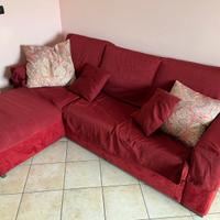 Divano (letto) tre posti con penisola