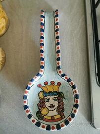 Poggia mestolo ceramica Caltagirone