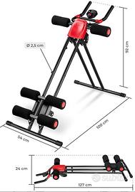 Attrezzo macchina palestra addominali glutei trici
