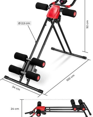 Attrezzo macchina palestra addominali glutei trici