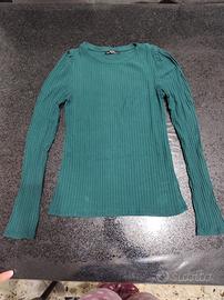 Maglietta manica lunga verde
