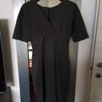 Abito longuette gessato grigio S/M