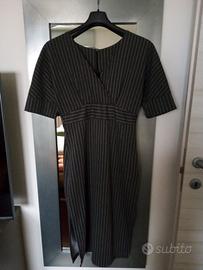 Abito longuette gessato grigio S/M