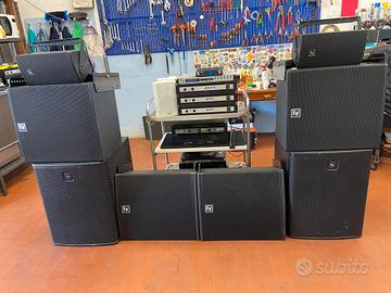 impianto audio EV con attrezzature annesse