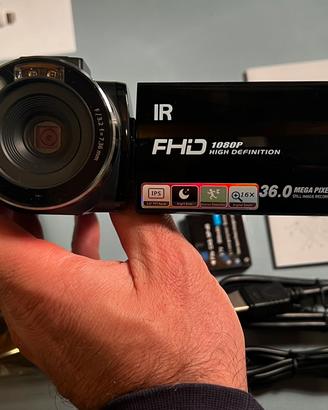 Videocamera FULL HD con 2 batterie