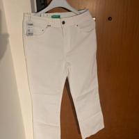 pantalone tipo jeans bianco