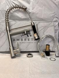 Rubinetto Cucina Ambreta acciaio inox
