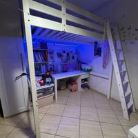Letto Ikea STORA + materasso una piazza e mezza