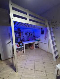 Letto Ikea STORA + materasso una piazza e mezza
