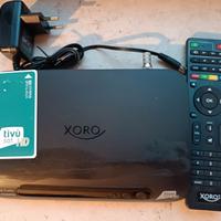 DECODER TV SAT XORO 8830 DVB-S2 60 canali HD