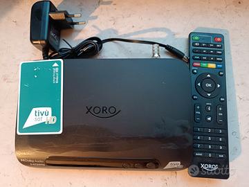 DECODER TV SAT XORO 8830 DVB-S2 60 canali HD