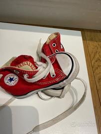Converse rosse bambina num 20