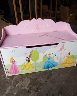 cassapanca porta giochi delle principesse 