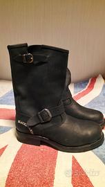 Stivali biker da uomo  in vera pelle