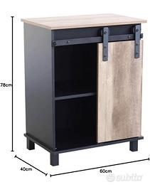 Credenza mobile stile industriale