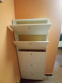 Scarpiera a parete salvaspazio