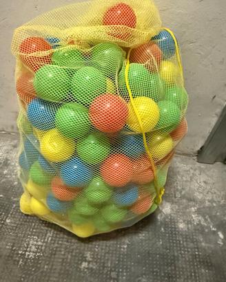 sacco palline di plastica per bambini