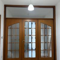 Porta vetrata che separa la zona giorno/notte