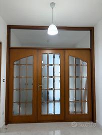 Porta vetrata che separa la zona giorno/notte