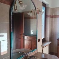 Specchio stile Liberty con lampade