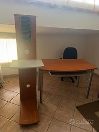 Scrivania moderna 100x65 con mobile e sedia gift