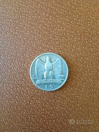 Moneta Argento Regno d'Italia Re V. Emanuele 1927