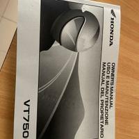 manuale uso e manutenzione moto Honda Shadow 750