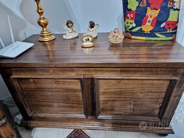 cassa panca legno massello 