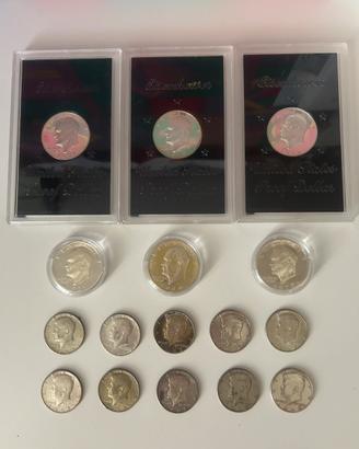 Stati Uniti America 1 dollaro e 1/2 dollaro argent