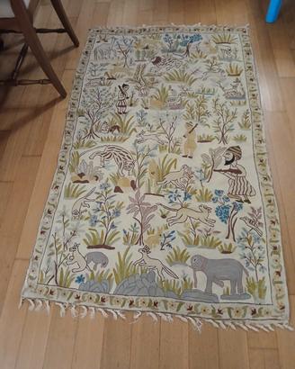 tappeto indiano CHAIN STITCH