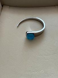 Breil bracciale in acciaio con la pietra turchese