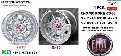 Cromodora CD66 7x13 + 8X13 4x98 Fiat 124 128 131