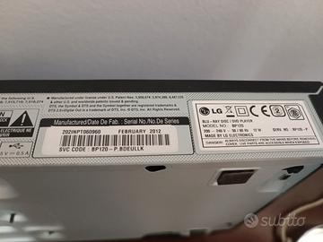 lettore DvD Blue Ray LG