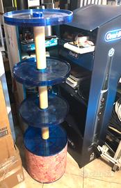 Espositore multipiano a dischi+Altro plexiglas