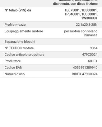 Kit frizione  Volkswagen, Skoda, audi , Seat