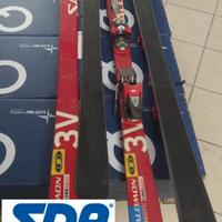 Sci Salomon Equipe10 3V con sci di ricambio -144cm