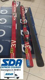 Sci Salomon Equipe10 3V con sci di ricambio -144cm