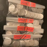 Monete da lire 1 e lire 2 della repubblica italian