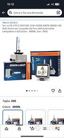 Lampadina faro xenon