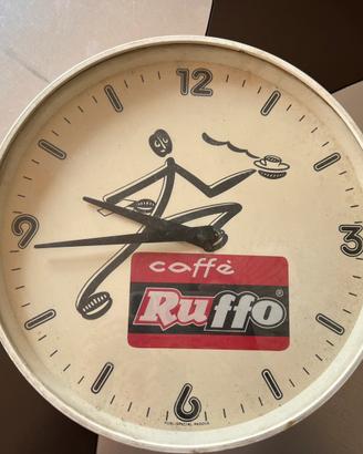 Orologio da muro Ruffo caffe plastica e vetro