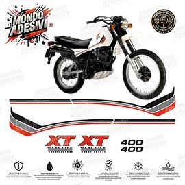 Adesivi kit completo yamaha XT 400 1982 moto bianc
