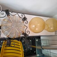 PLAFONIERA E BOCCE ANNI 70