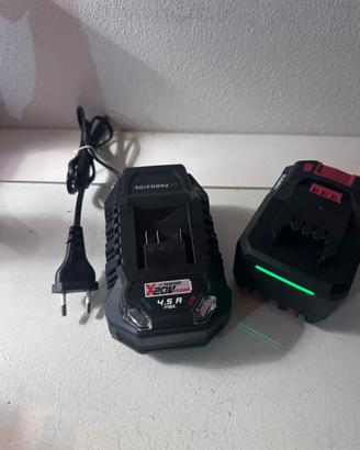 Batteria Parkside 20v 4Ah + caricabatterie 4,5Ah