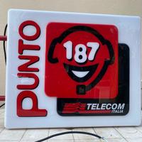 Insegna luminosa vintage telecom italia