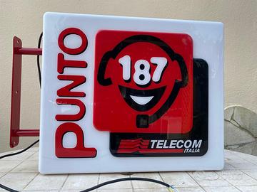 Insegna luminosa vintage telecom italia