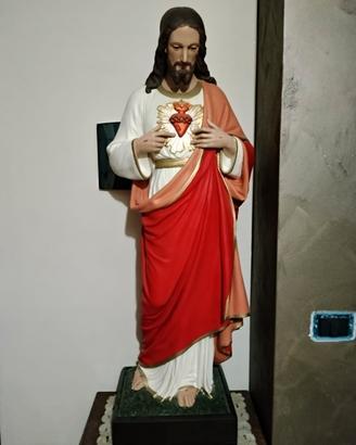 statua Sacro Cuore in gesso.
