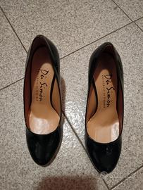 Décolleté donna mis 38 vernice verde 