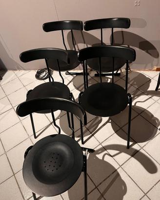 Sedie design industriale nere