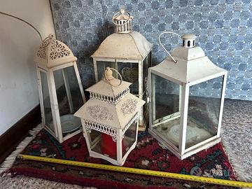 Set lanterne ornamentali o terrari