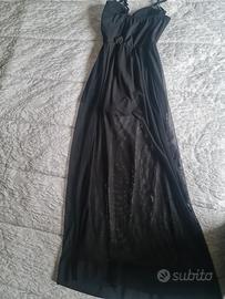 abito lungo nero 